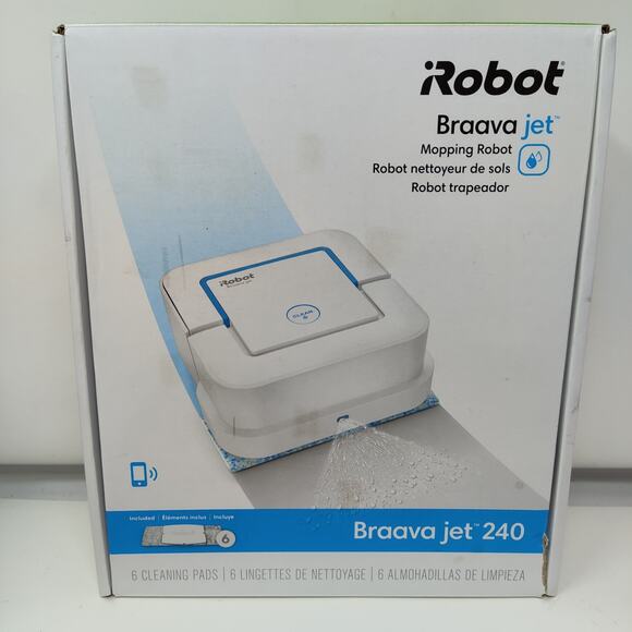 iRobot Braava Jet 240 Mopping Robot + Battery & Charger Untested Extras! - Picture 14 of 16